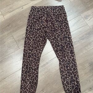 Varley Brown Leopard Print Leggings